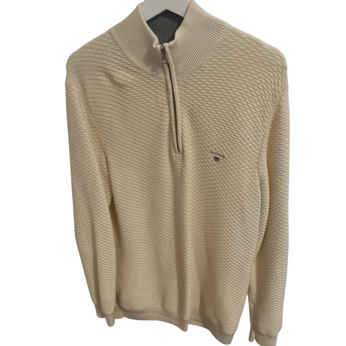 Beige half zip tröja från Gant