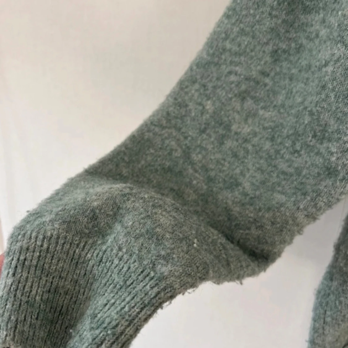 Mintgrön stickad polotröja från NA-KD - 4