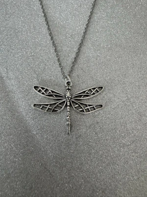 Halsband trollslända  - Halsband som inte är i äkta silver/guld. Kedja är oftast 50cm men kan ibland komma i 45cm. Kedja är rostfritt stål, berlock oftast i zinklegering men kan även det i vissa fall vara rostfritt stål. Be gärna om mått på berlock om detta är viktigt då bilderna är missvisande när det gäller hur stora dom är! 🌹❤️  Allt är nytt även om de kan stå ”mycket bra skick” , detta mest för att Vinted inte ska fundera på varför jag bara har nya saker .  Bud accepteras inte 🥰🌹