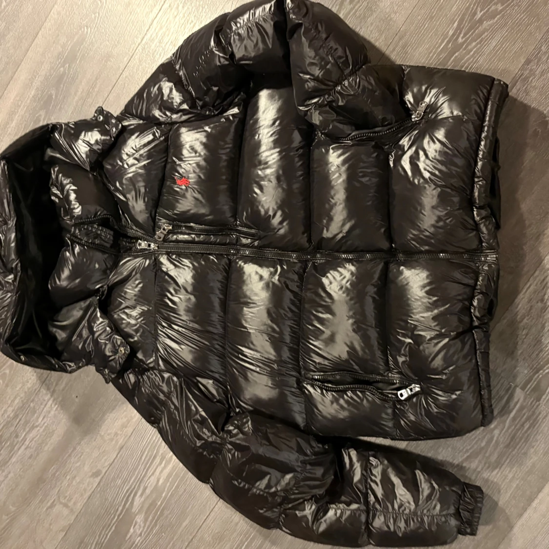 Ralph Laurens Svart puffer dunjacka med huva
