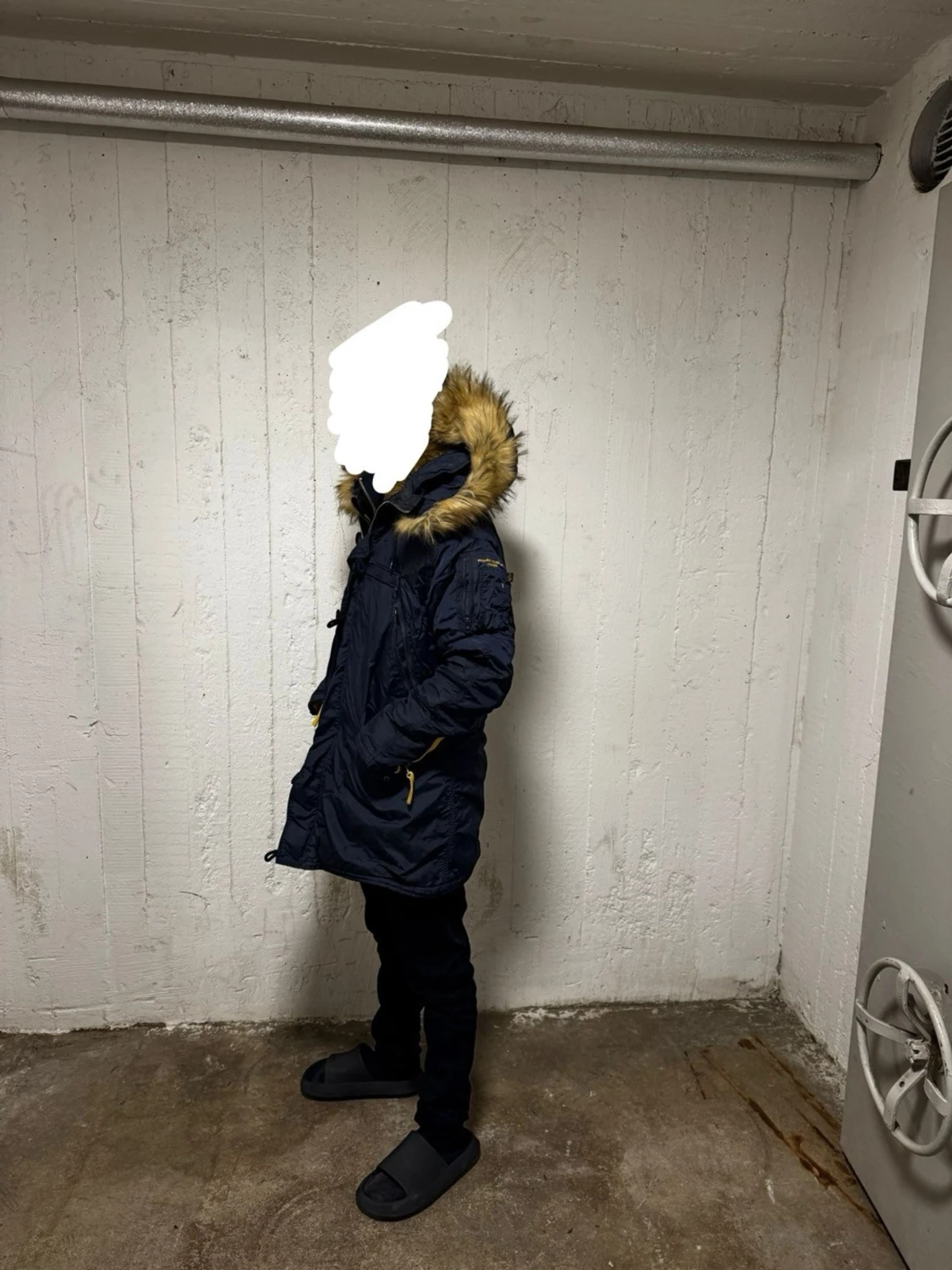 Mörkblå jacka , Alpha industri - 2