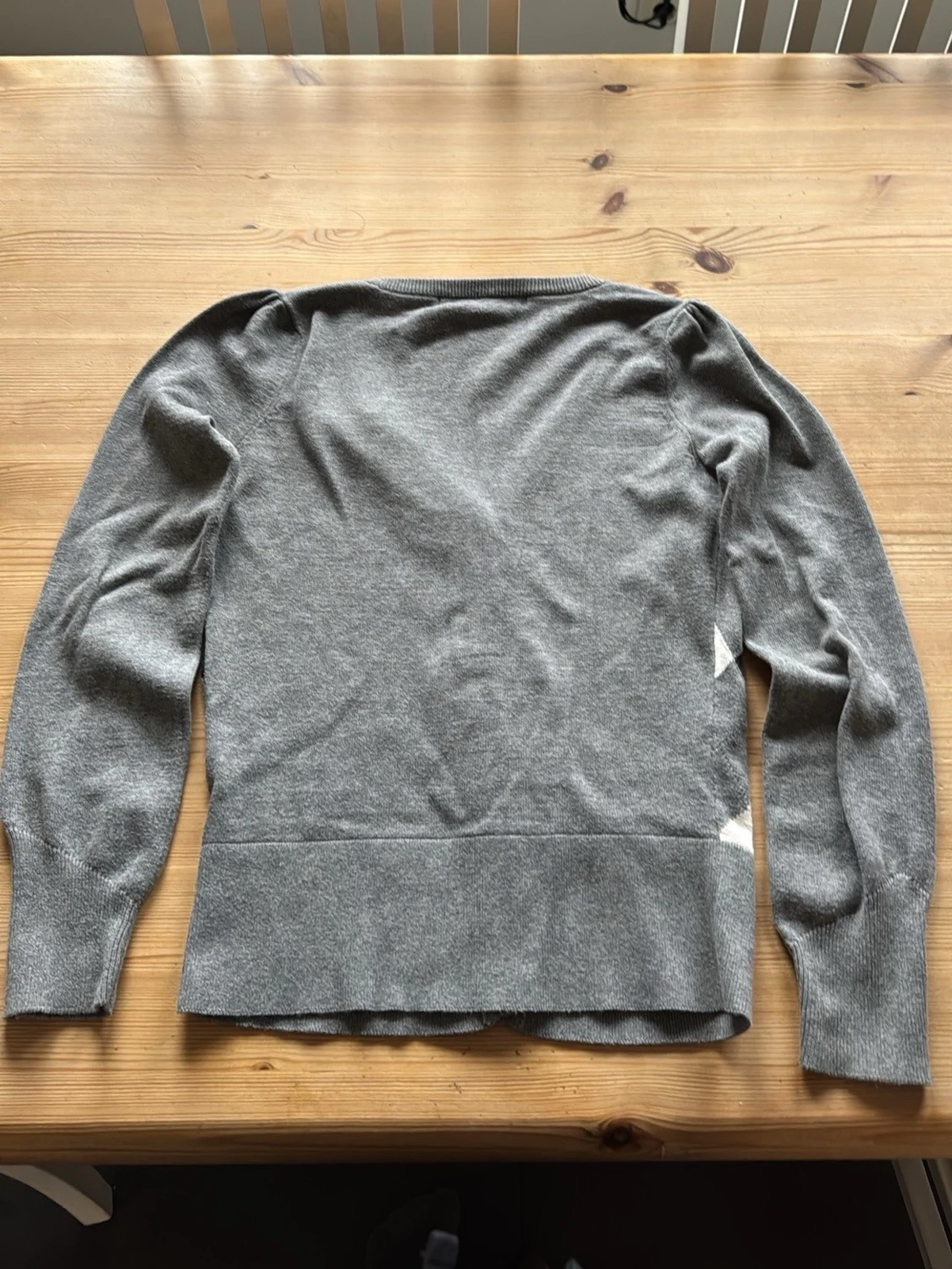 Grå argyle kofta från 365 Sunshine - 4