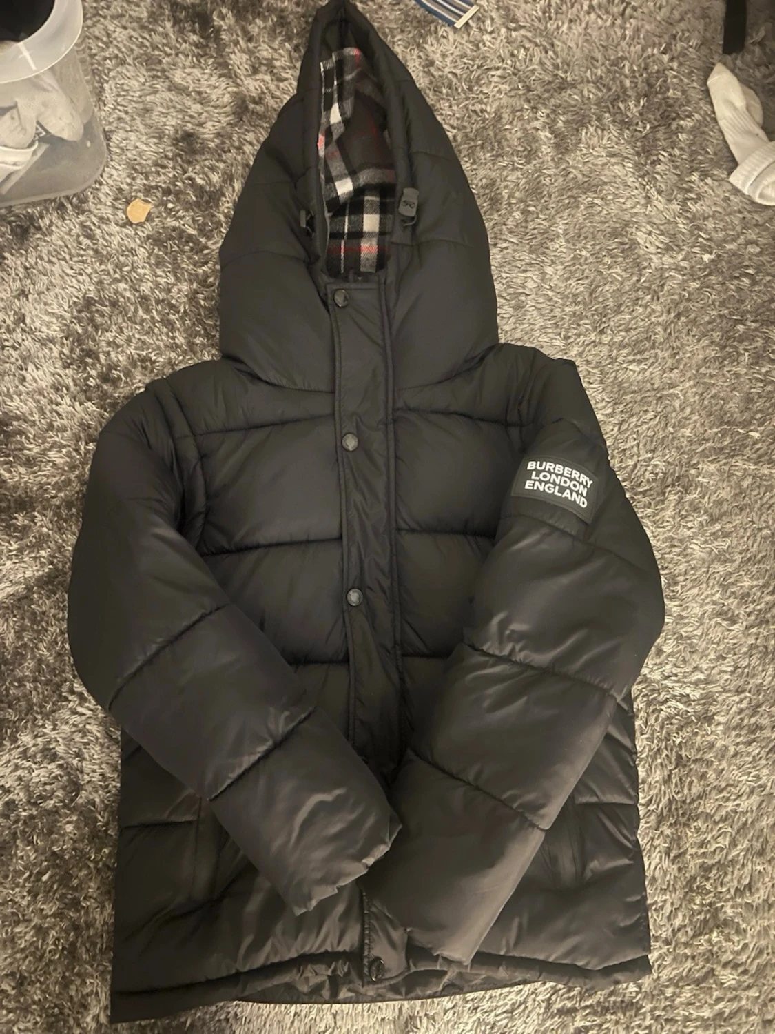 Rutig jacka från Burberry i S - 6