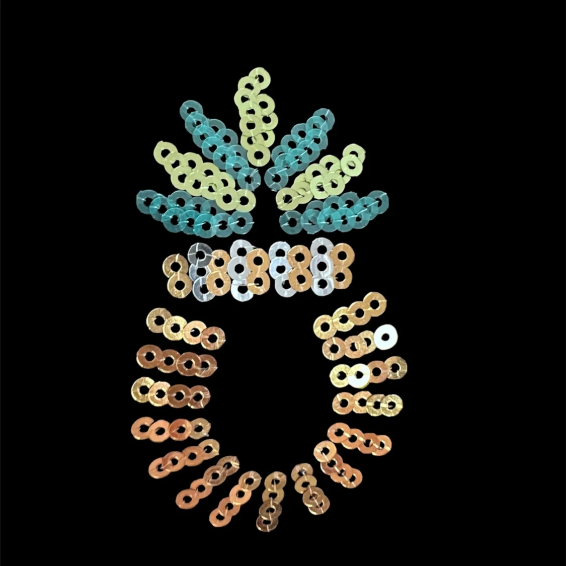 H&M Svart t-shirt med paljettananas - 4