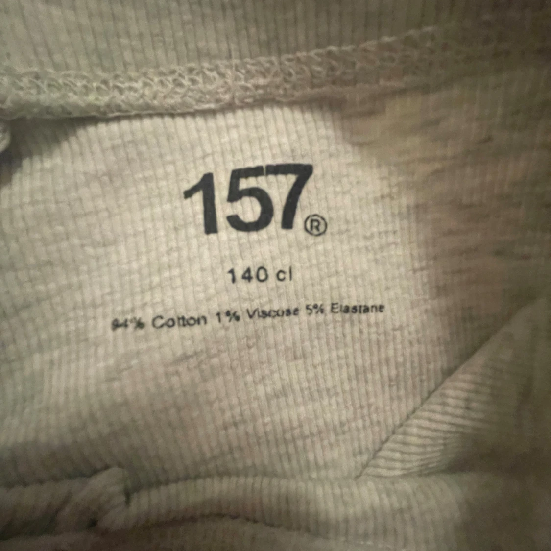 Ljusgrå ribbade bootcut-byxor 157 - 1