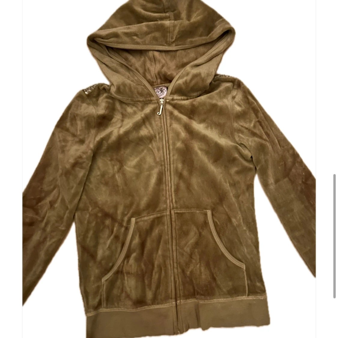 Brun velour hoodie Juicy Couture - 1