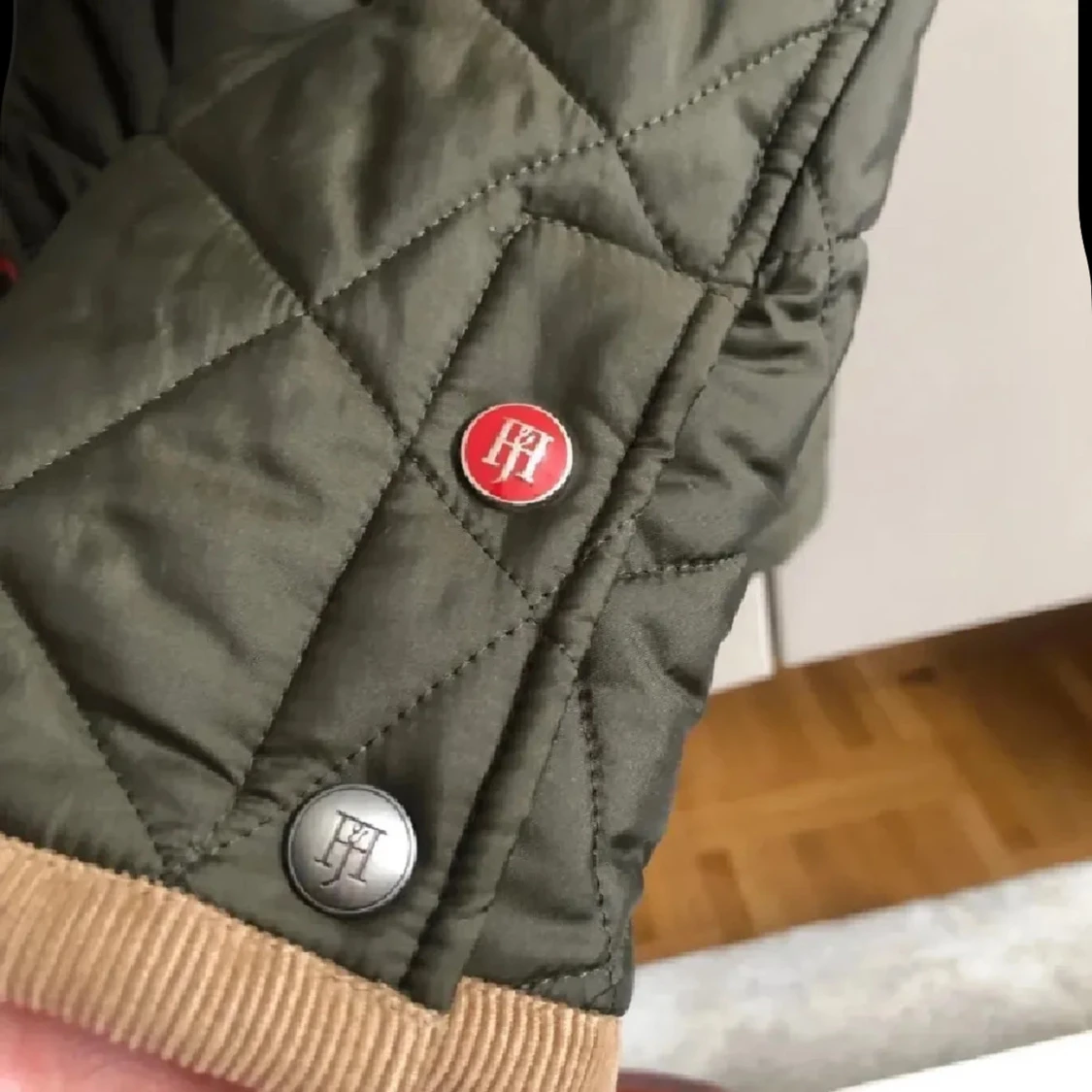 Olivgrön quiltad jacka Hansen & Jacob - 2