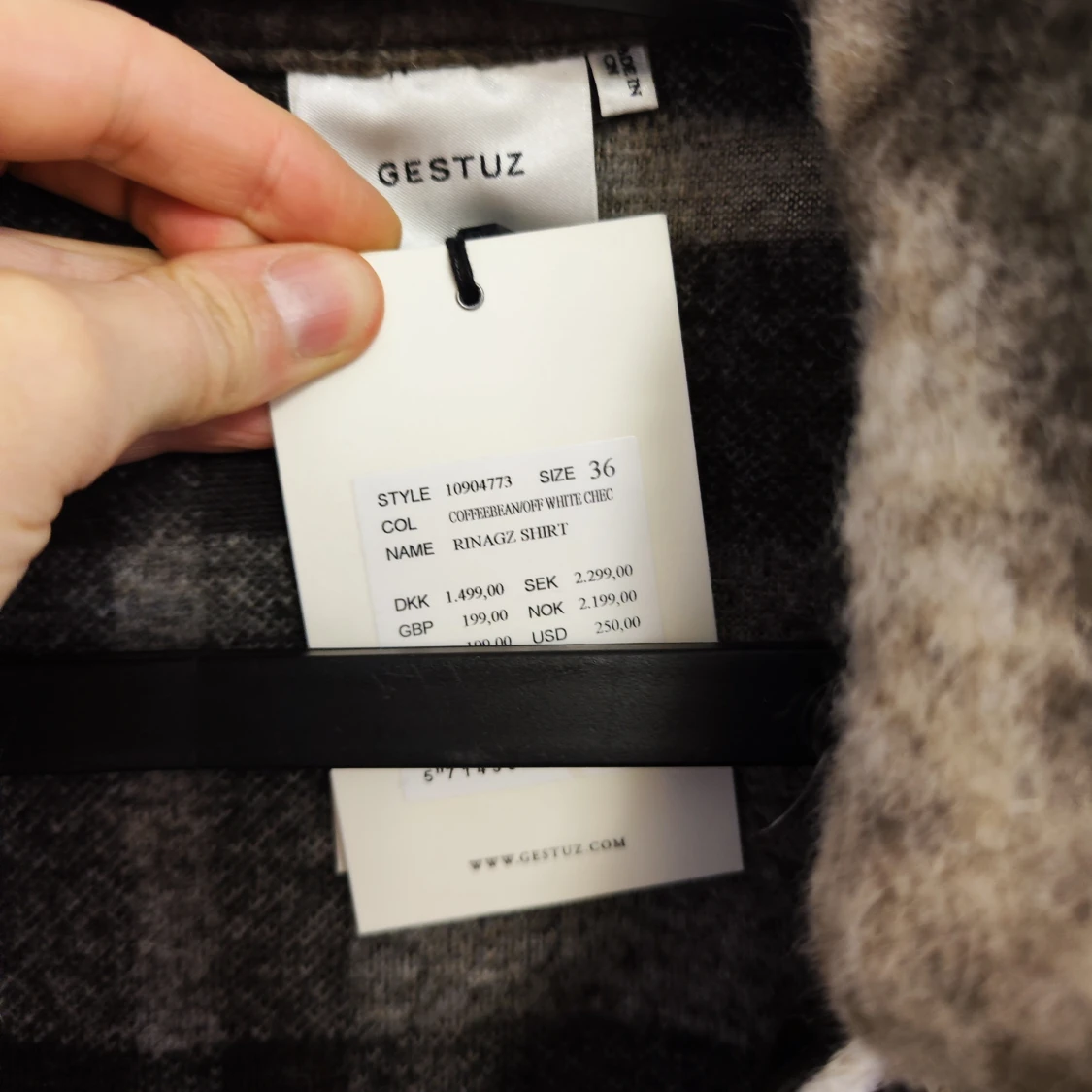 Rutig jacka från Gestuz, stl 36 - 2