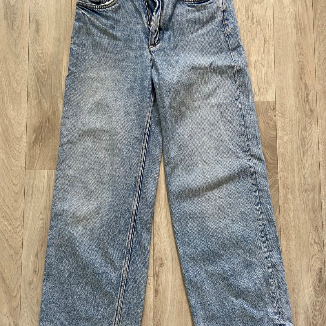 Monki midwaist wide leg jeans