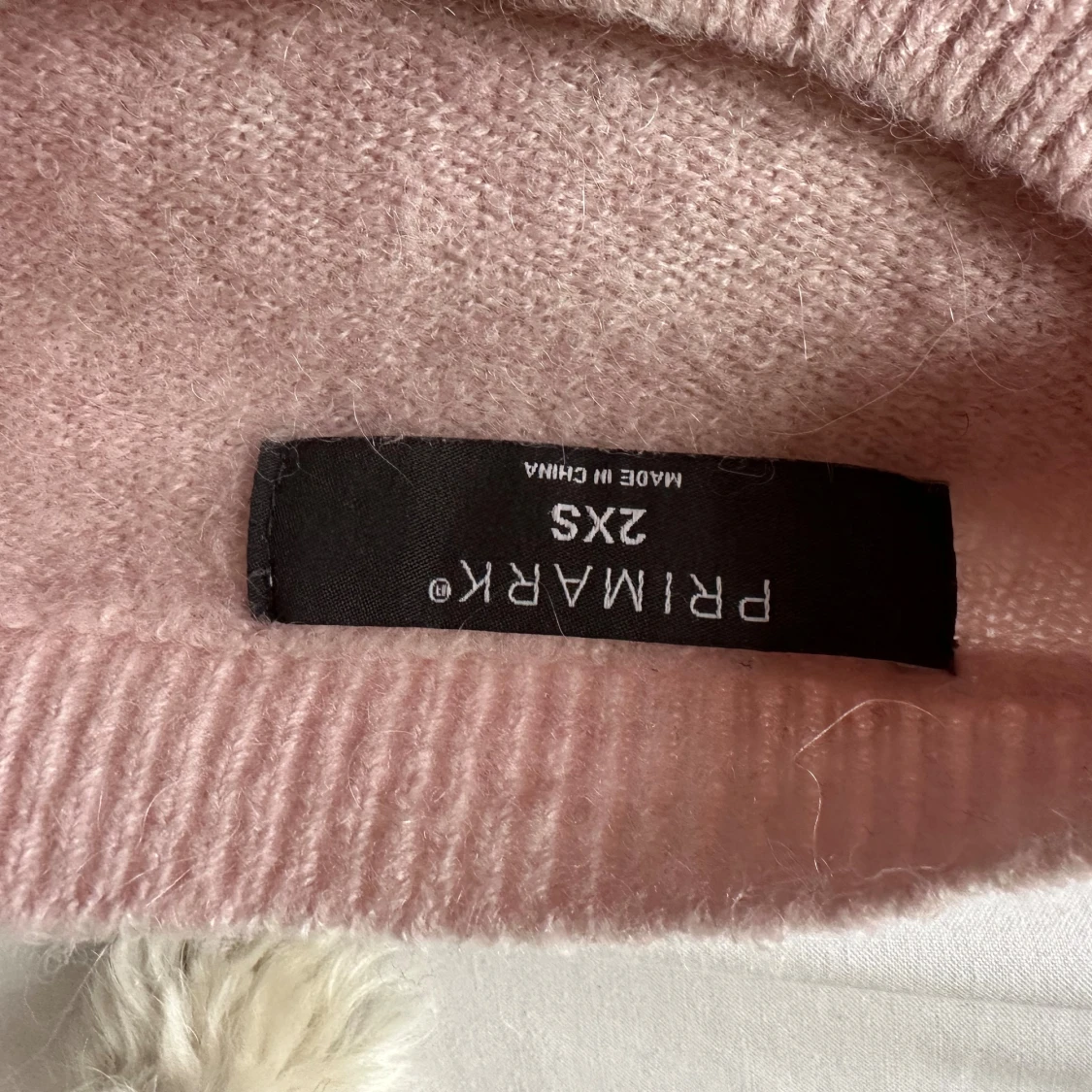 Ljusrosa  stickad tröja  - 1