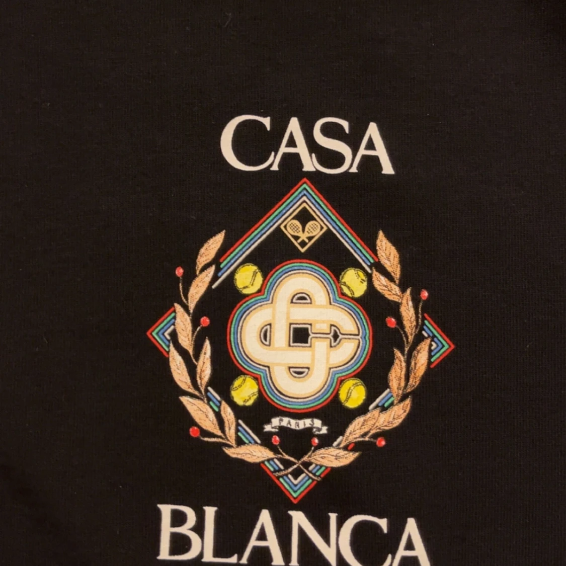 Svart t-shirt från Casablanca Paris