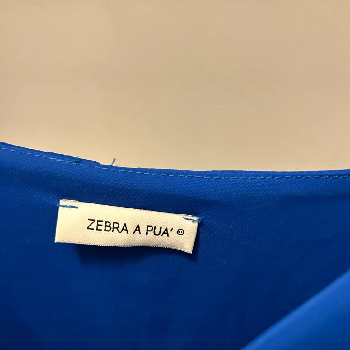 Blå volangklänning Zebra a Pua - 2