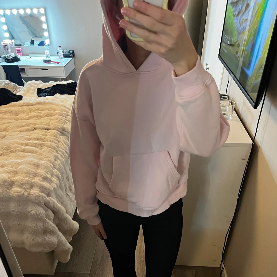 Ljusrosa hoodie från 157, storlek S - 1