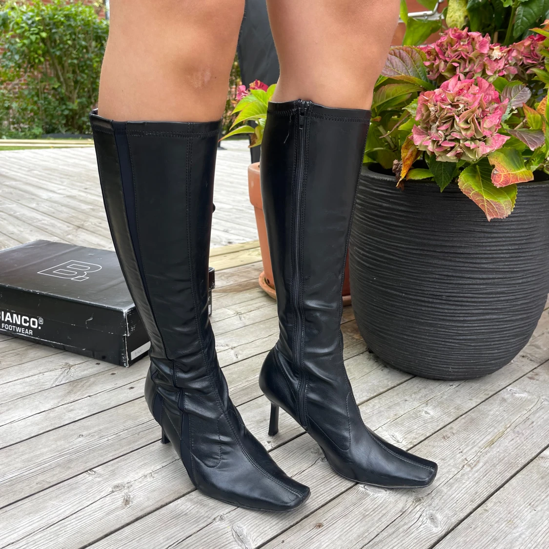Svarta höga stövlar från Bianco - 2