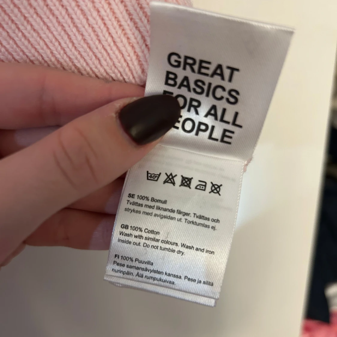 Ljusrosa stickad topp från 157 - 3