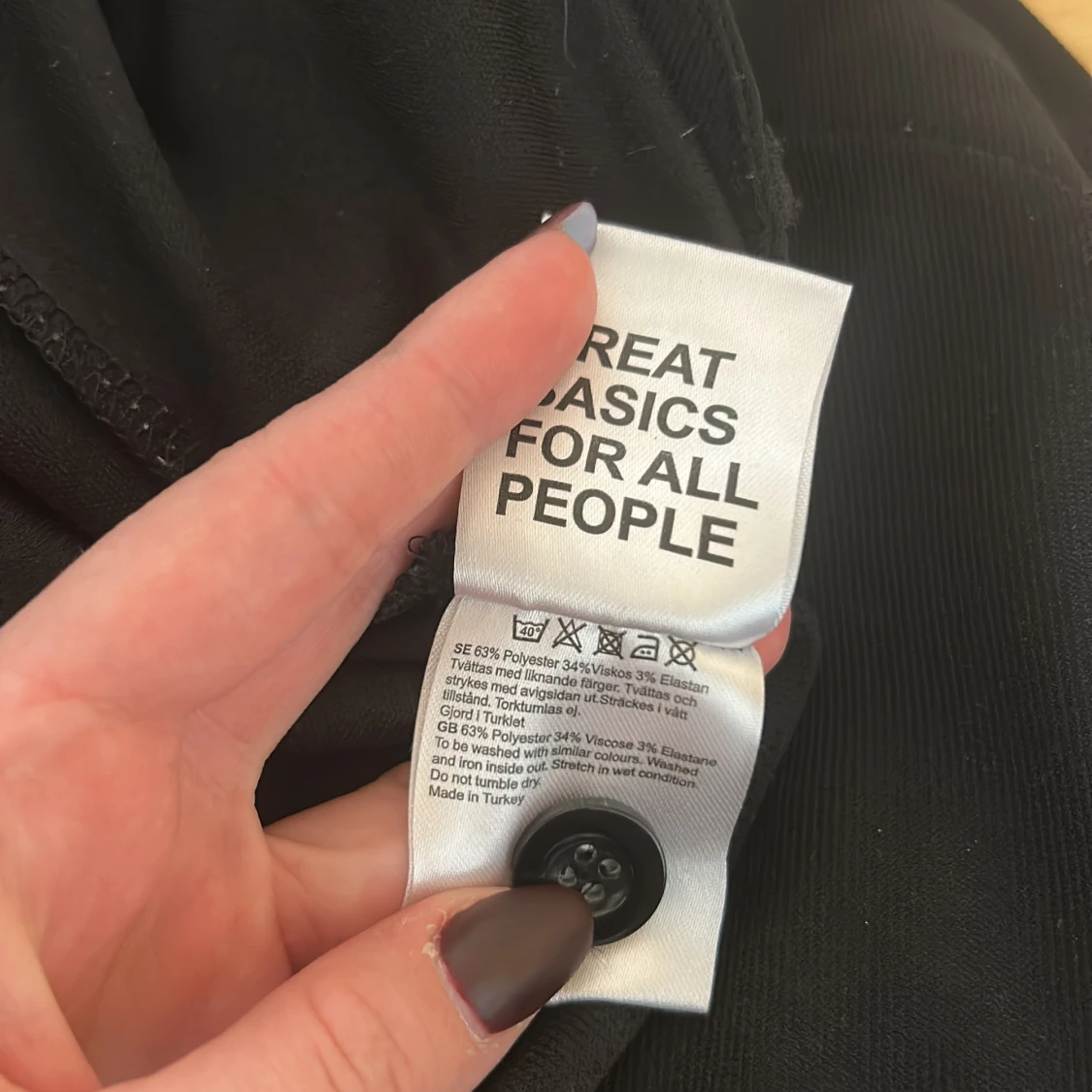 Svarta lågmidjade kostymbyxor från Lager 157 - 3