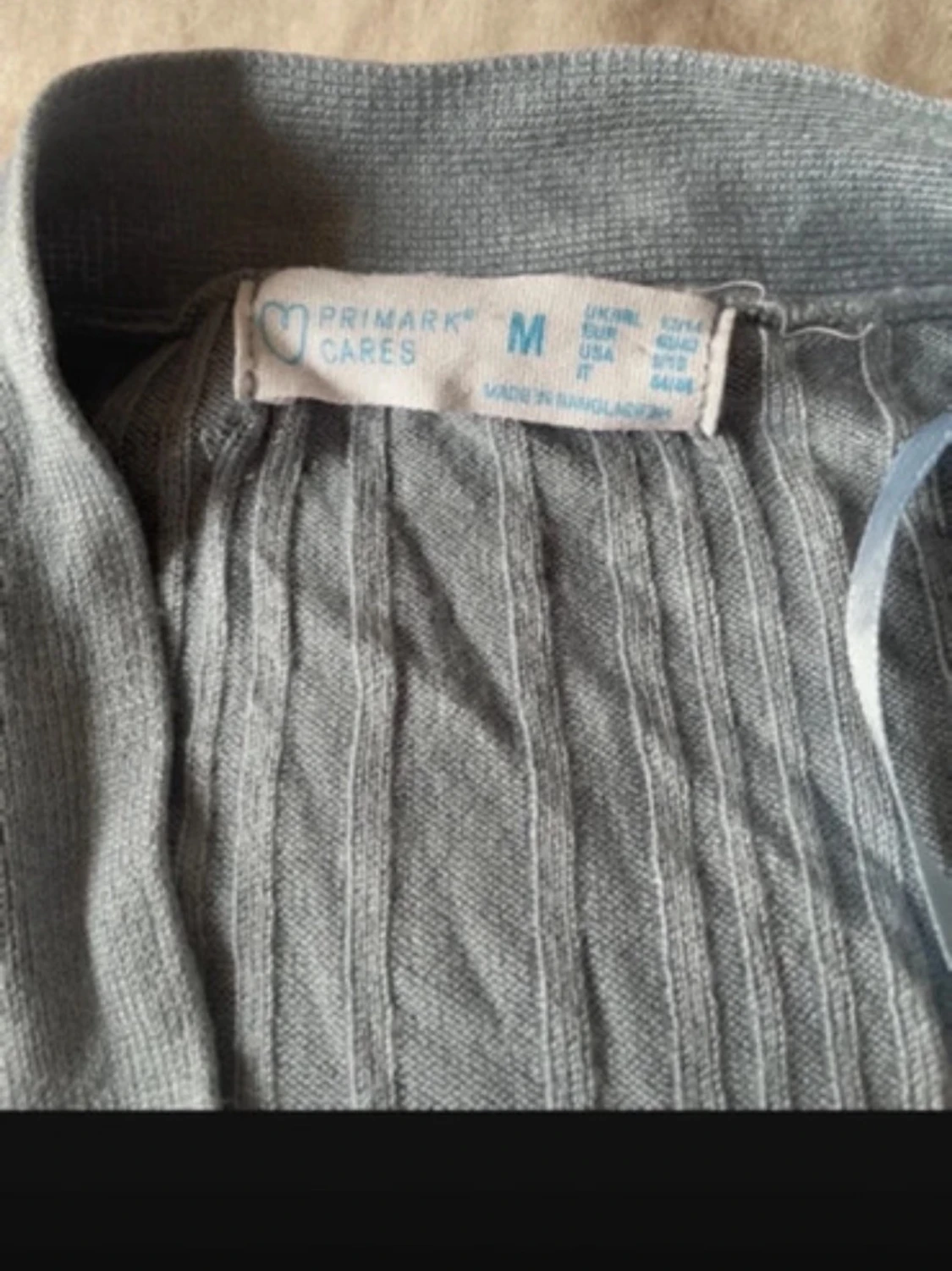 Grå ribbad kofta från Primark - 1