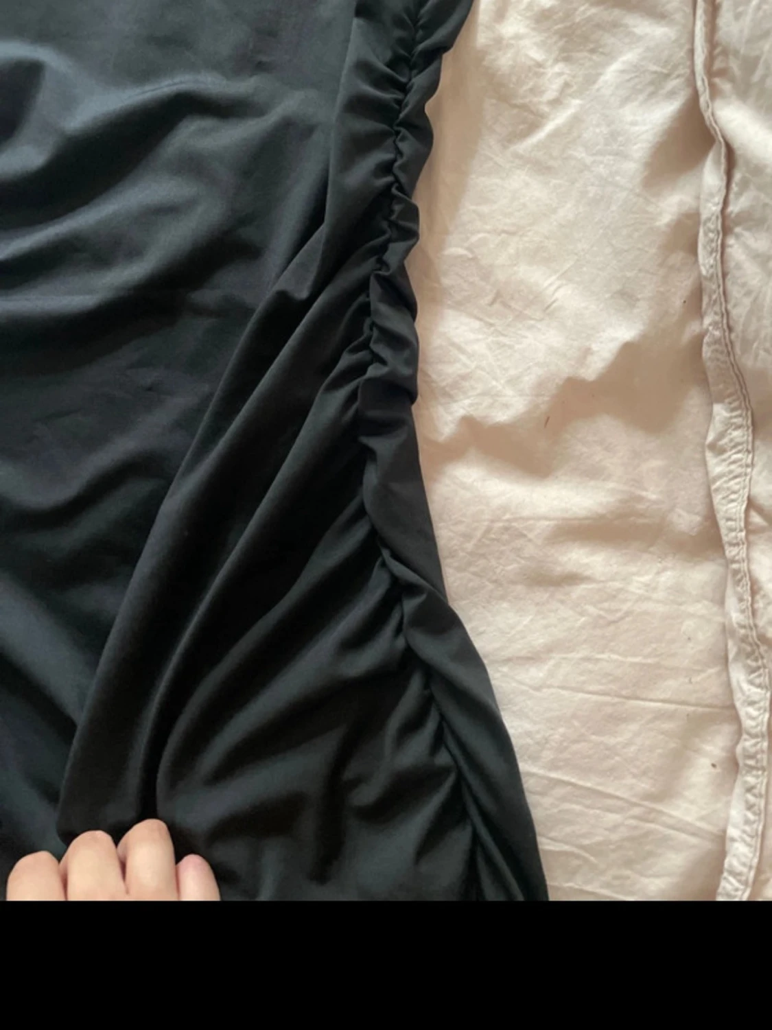 Svart oneshoulder långklänning SHEIN - 1