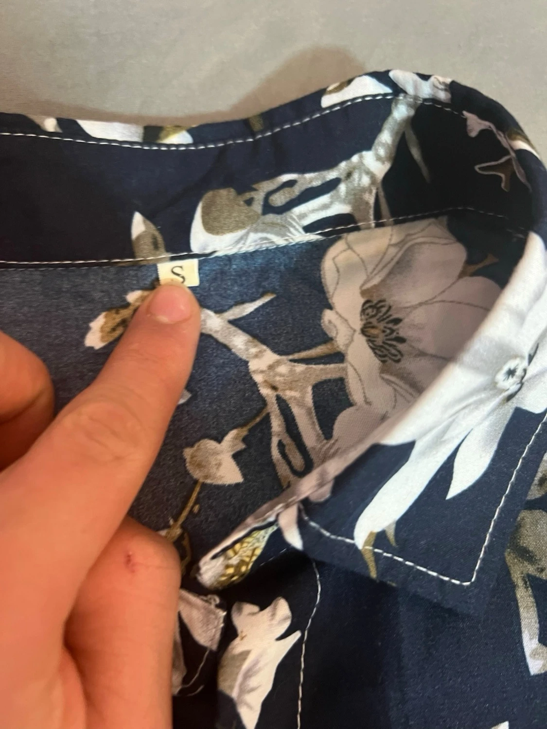  marinblå skjorta - 2