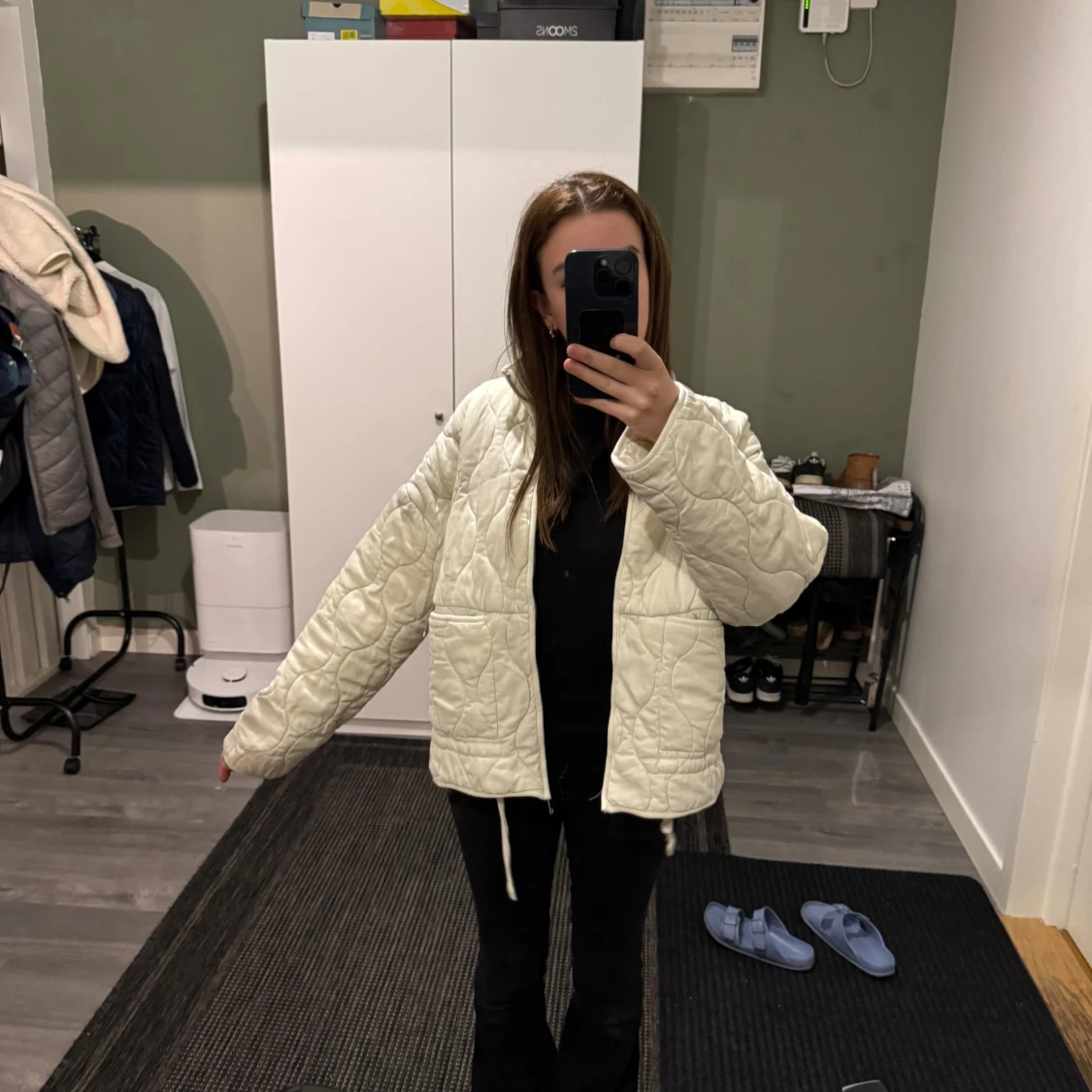 Quiltad beige jacka från ZARA - 3