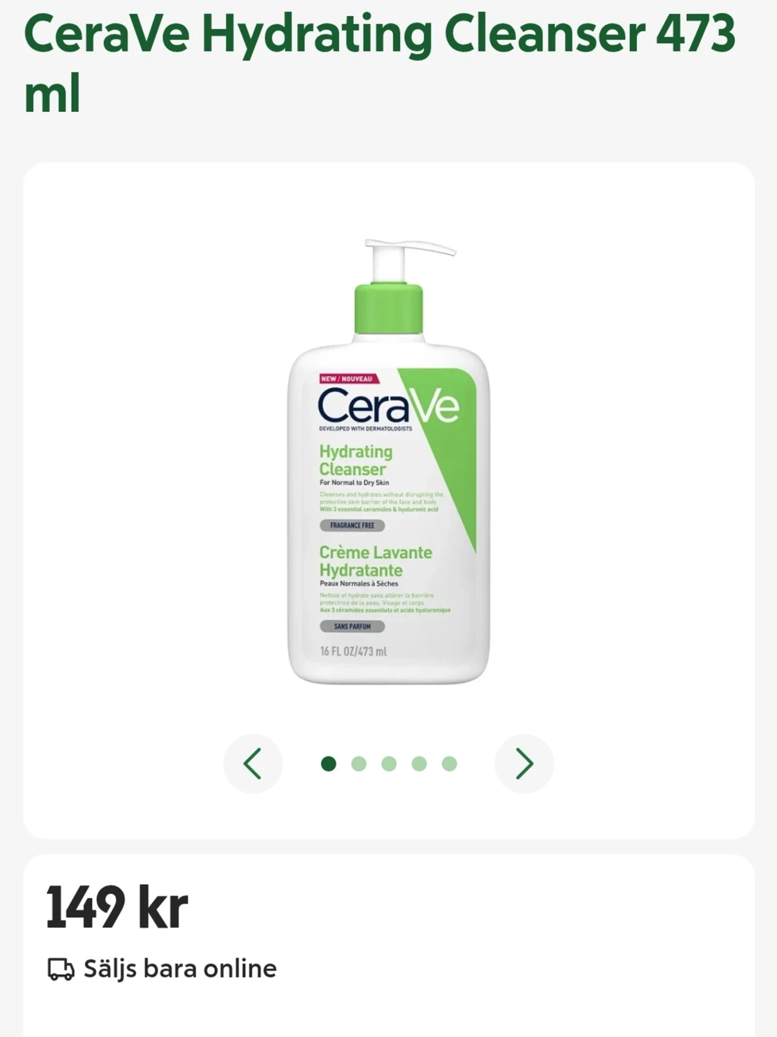 CeraVe Hydrating Cleanser 473 ml