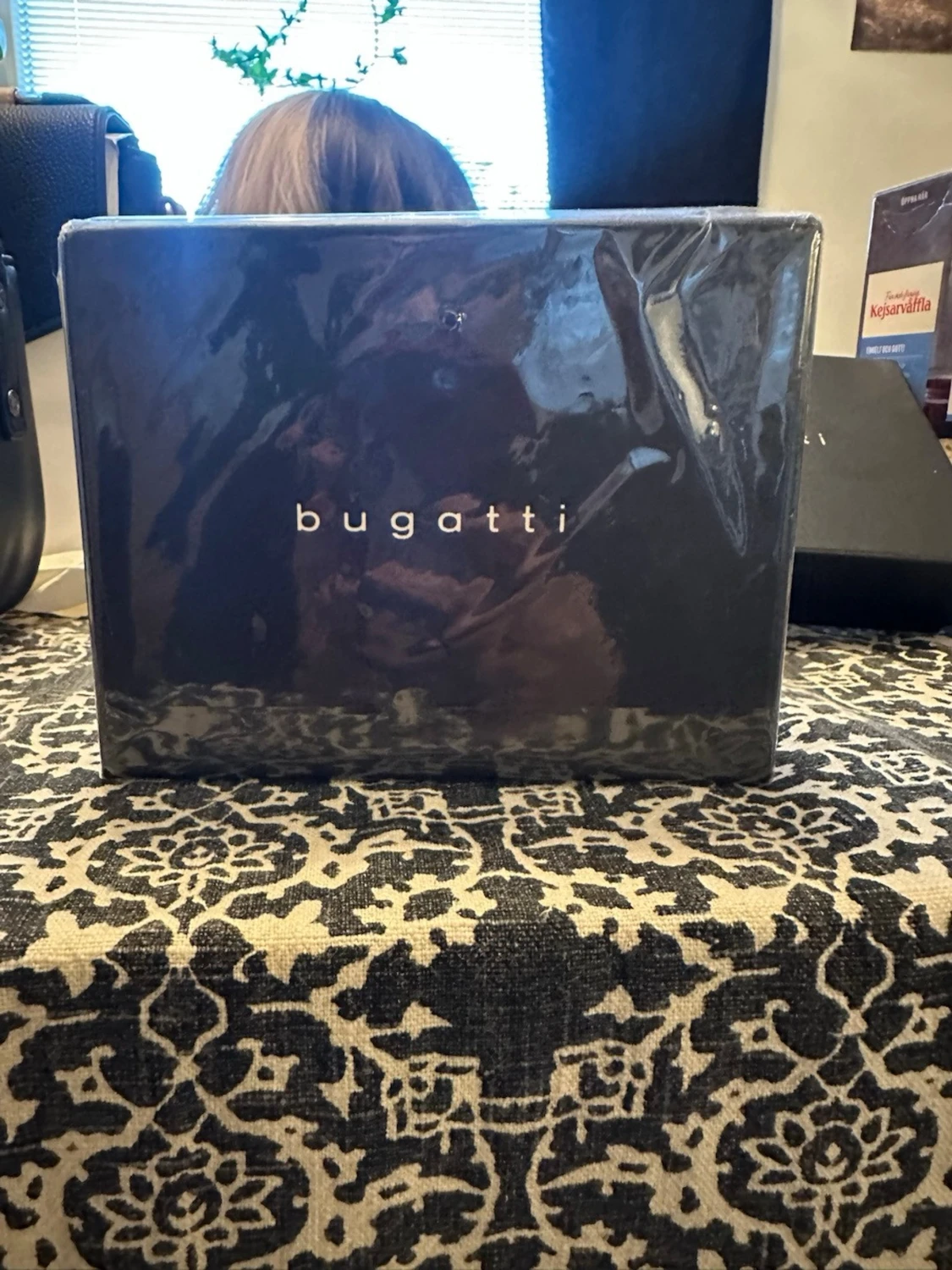 Svart plånbok från Bugatti i skinn - 5