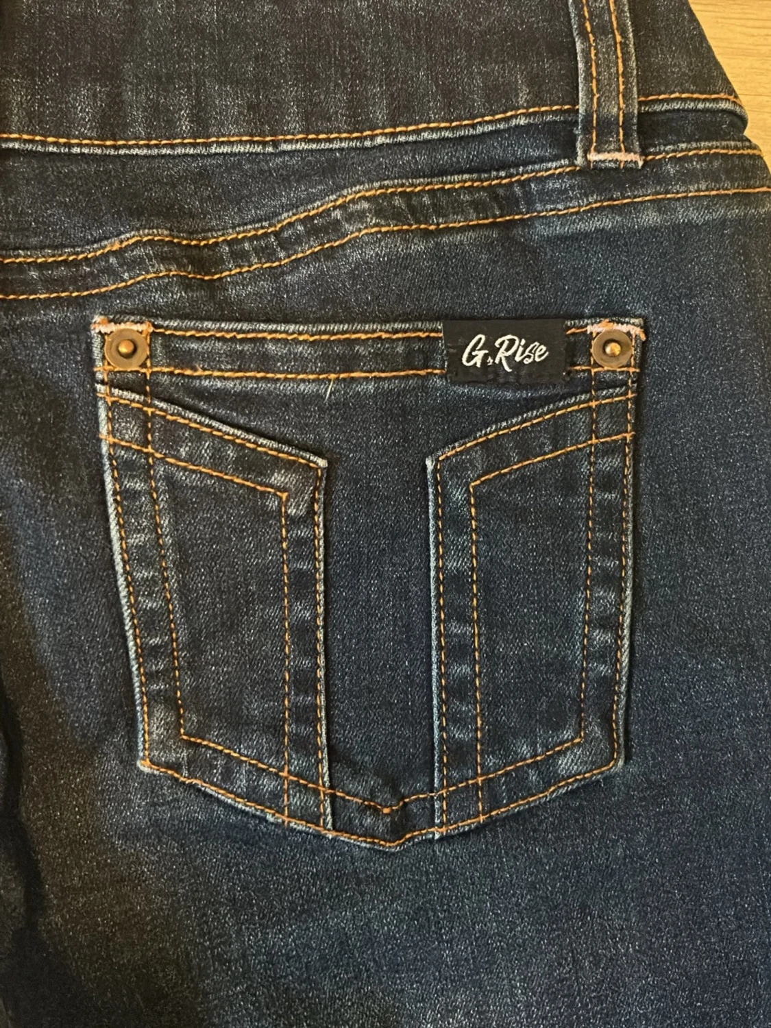 Mörkblåa bootcut jeans från G.Rise - 2