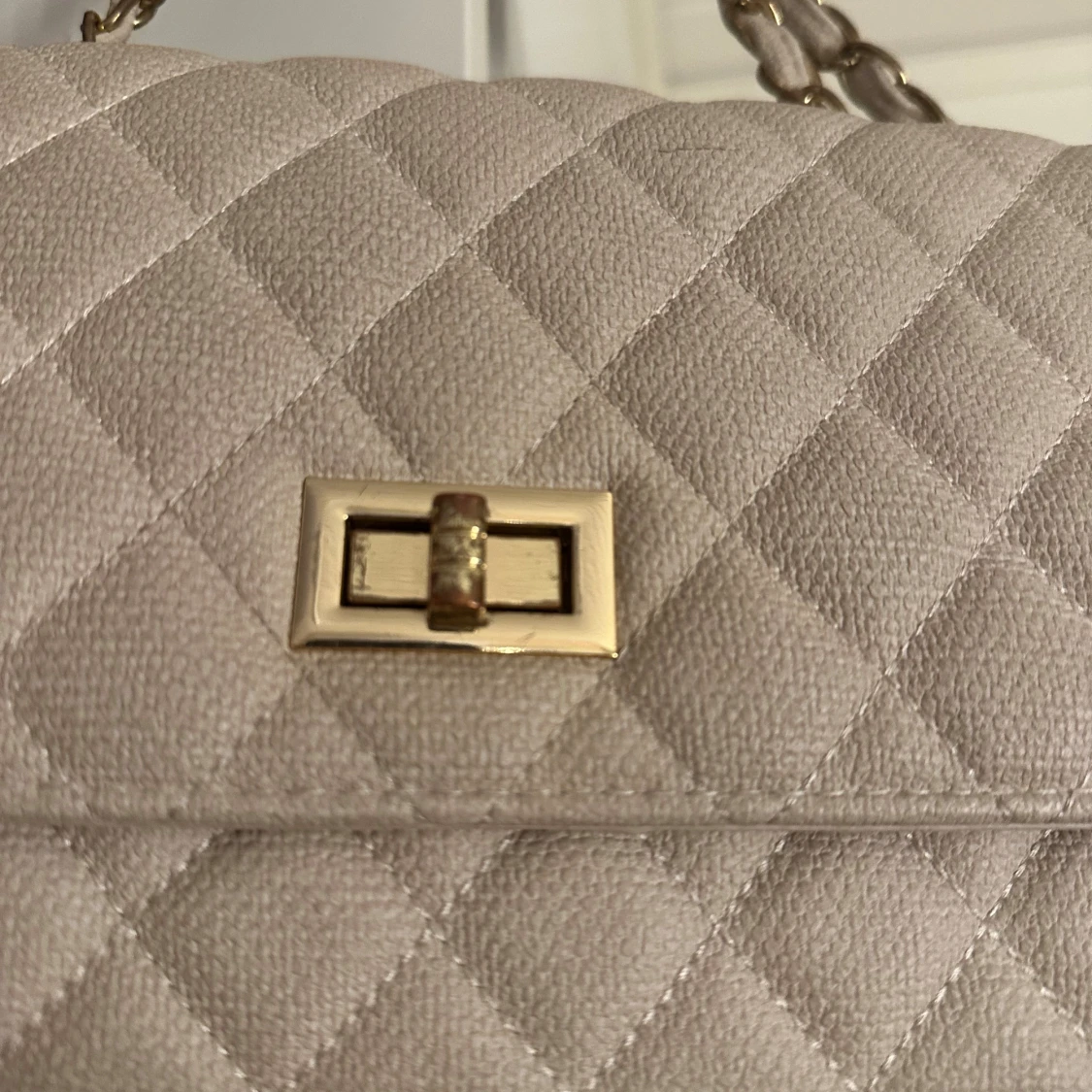 Beige axelväska  - 3