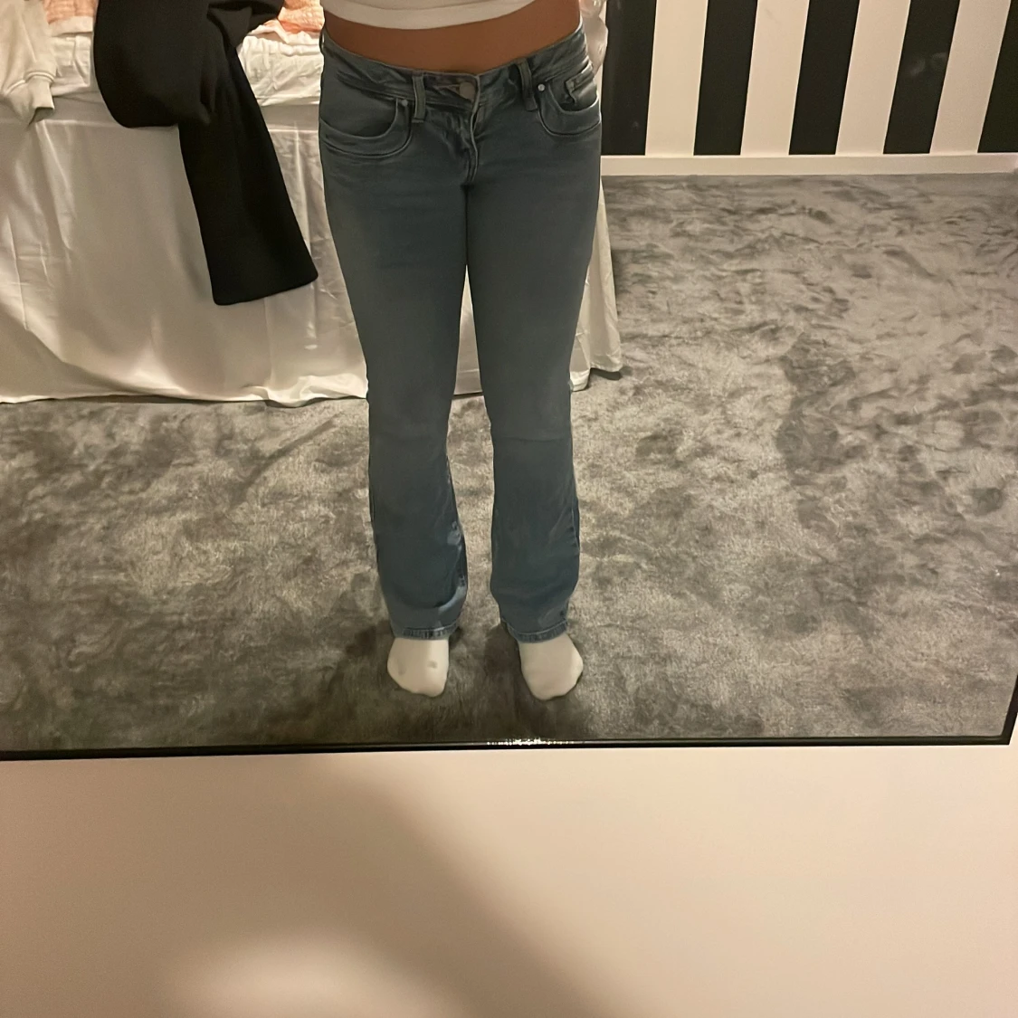 Ljusblå bootcut jeans från LTB