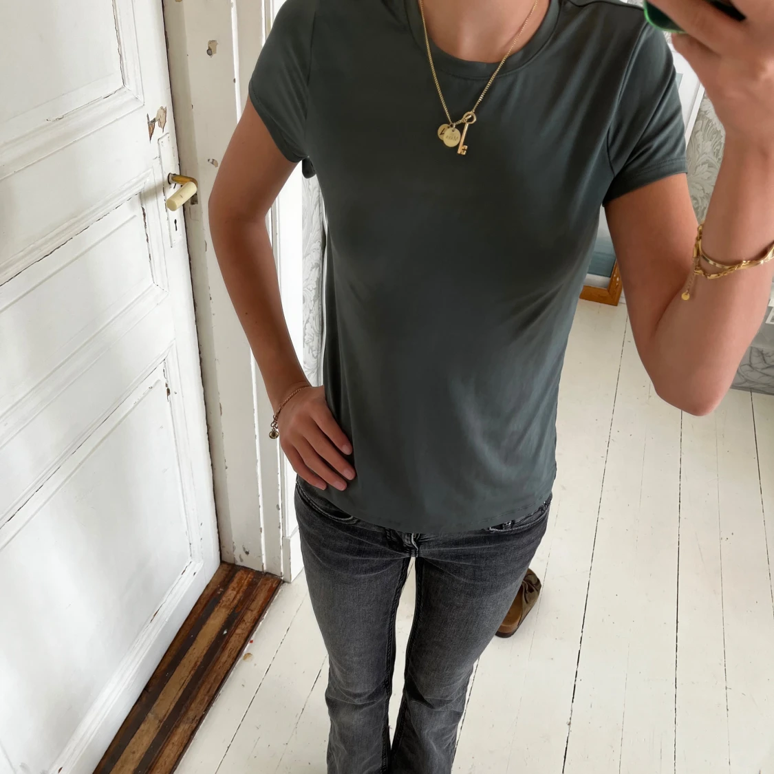 Mörkgrå t-shirt från Move, S