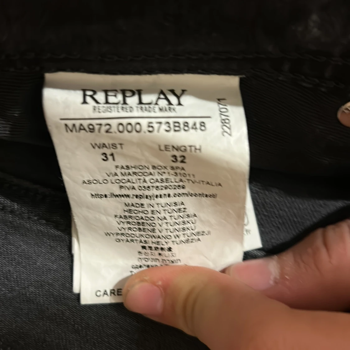 Replay Grover svarta jeans straight fit - 3