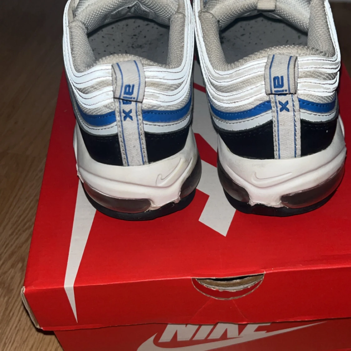 Nike Air Max 97 vit/blå/svart sneakers - 3