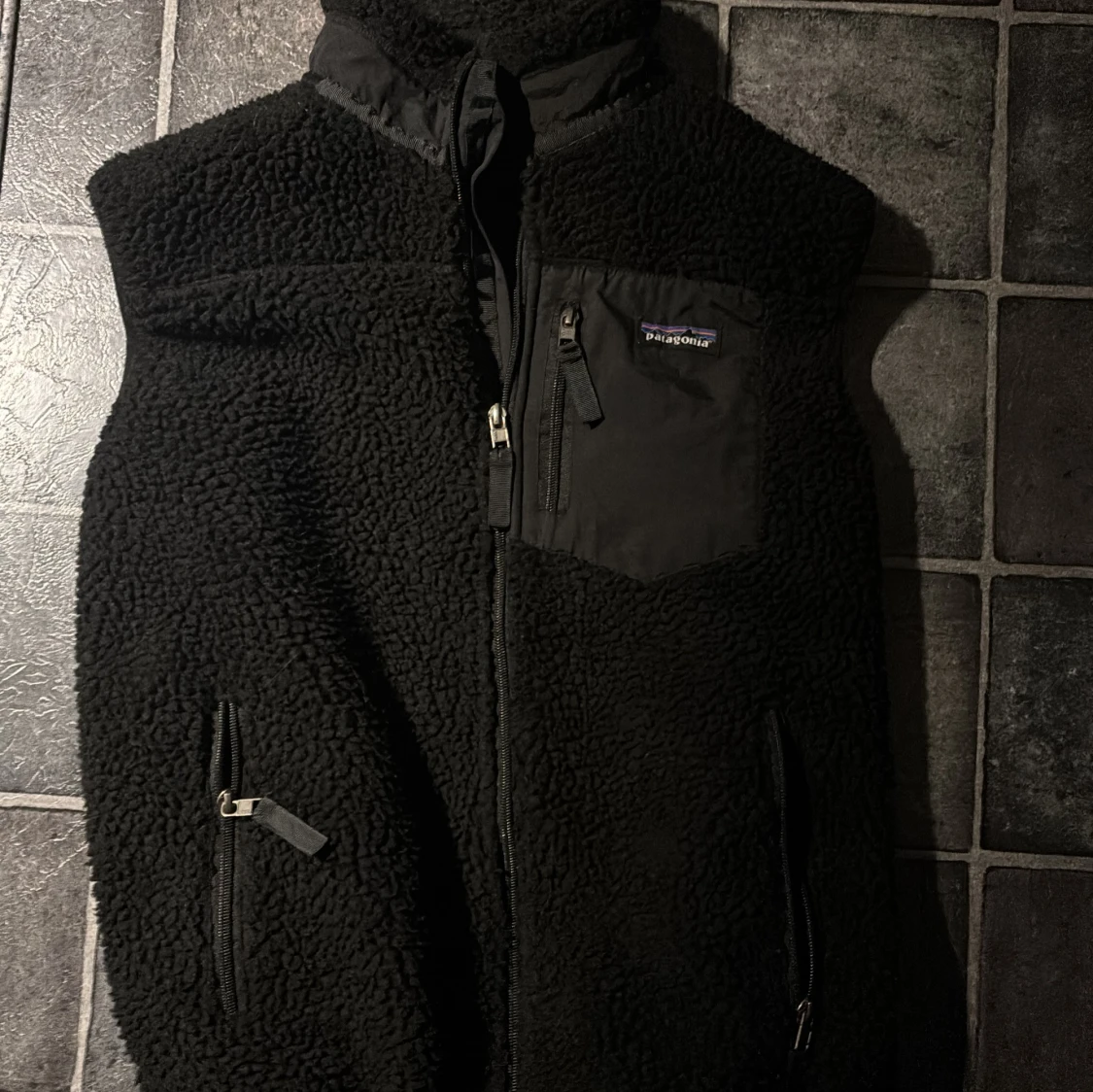 Svart fleeceväst från Patagonia