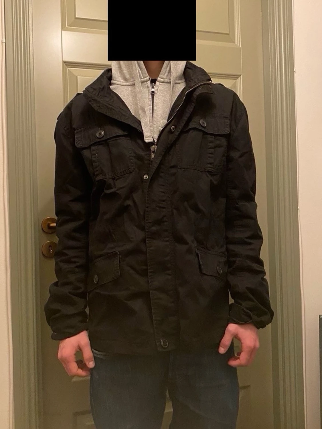 Svart fieldjack från Brandit