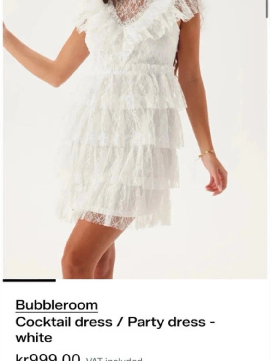 Vit studentklänning - 1