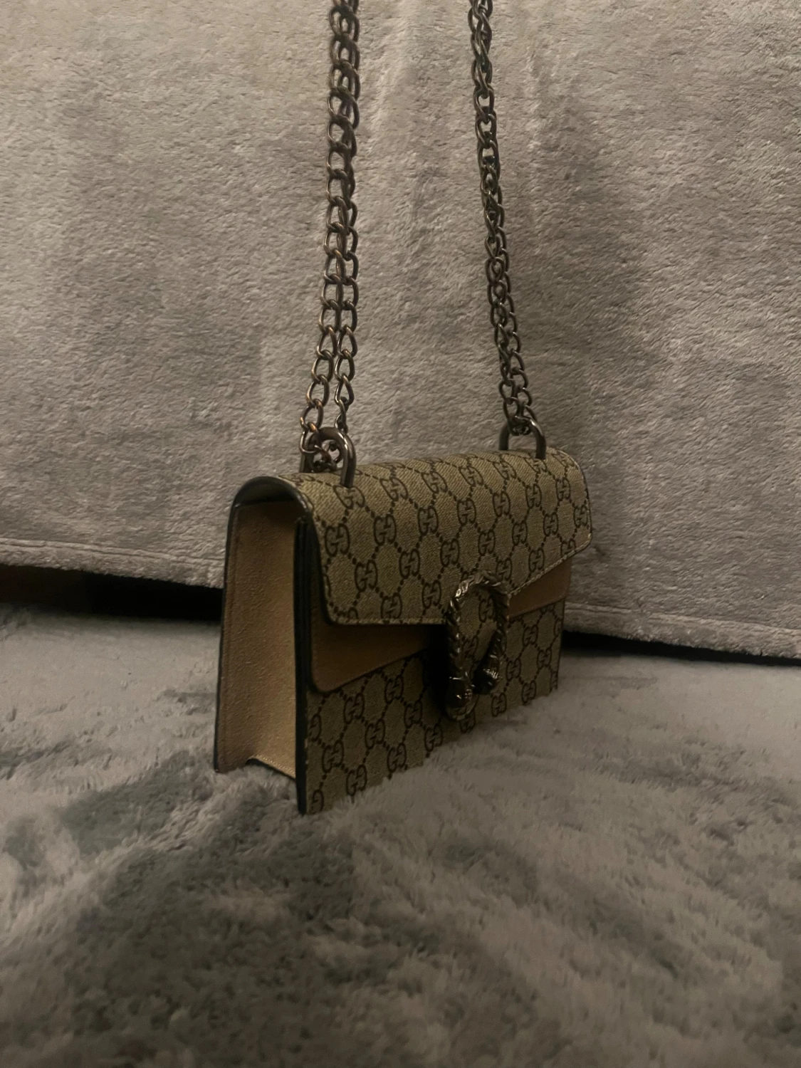 mönstrad axelväska - 1