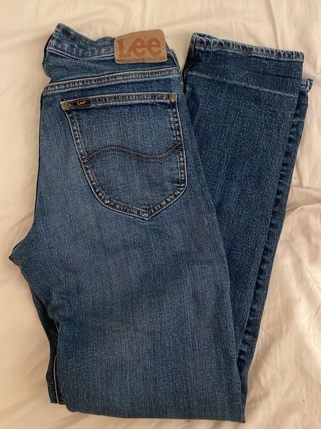 Blå jeans från Lee med klassisk passform - 2