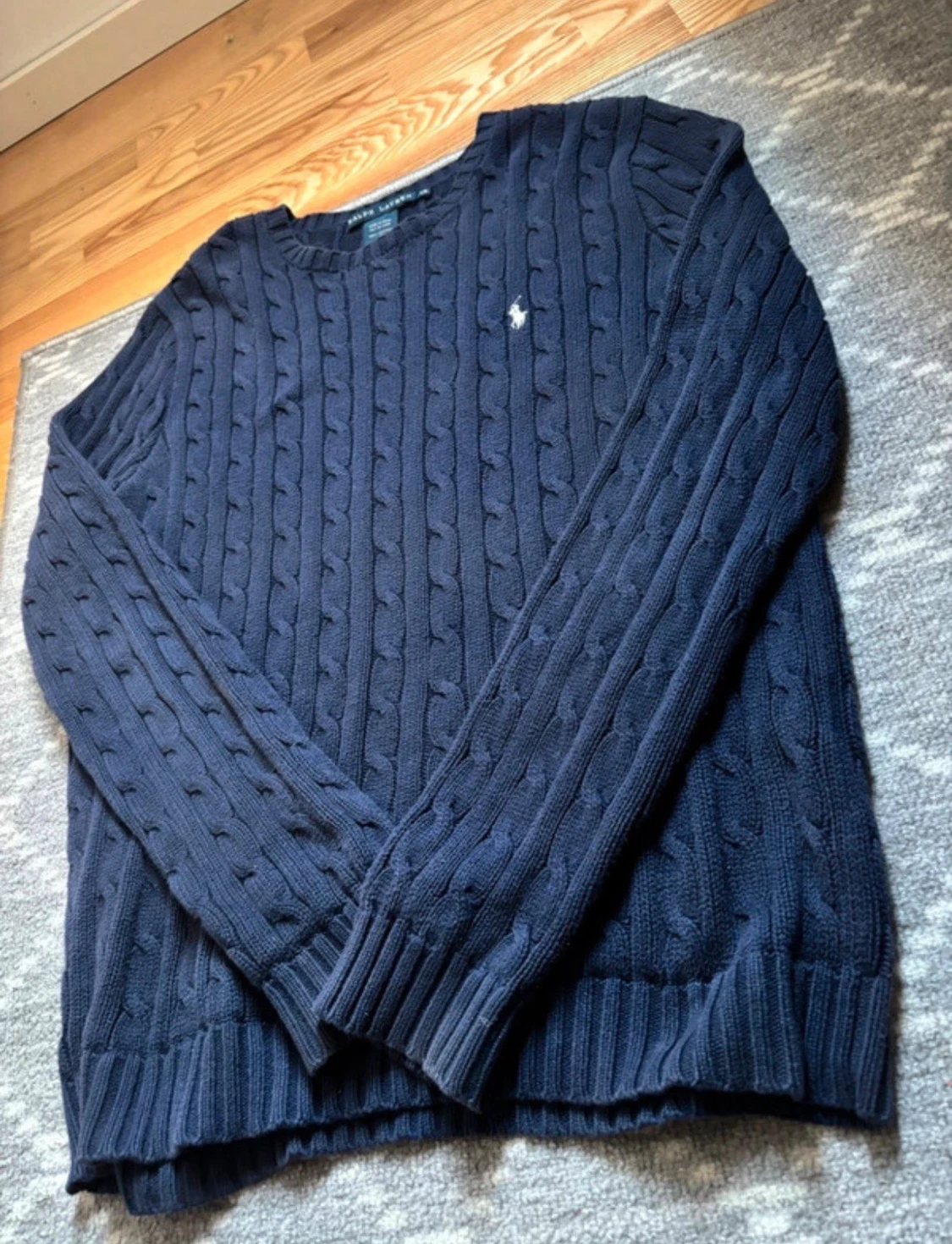 Mörkblå Ralph lauren stickadtröja - 1