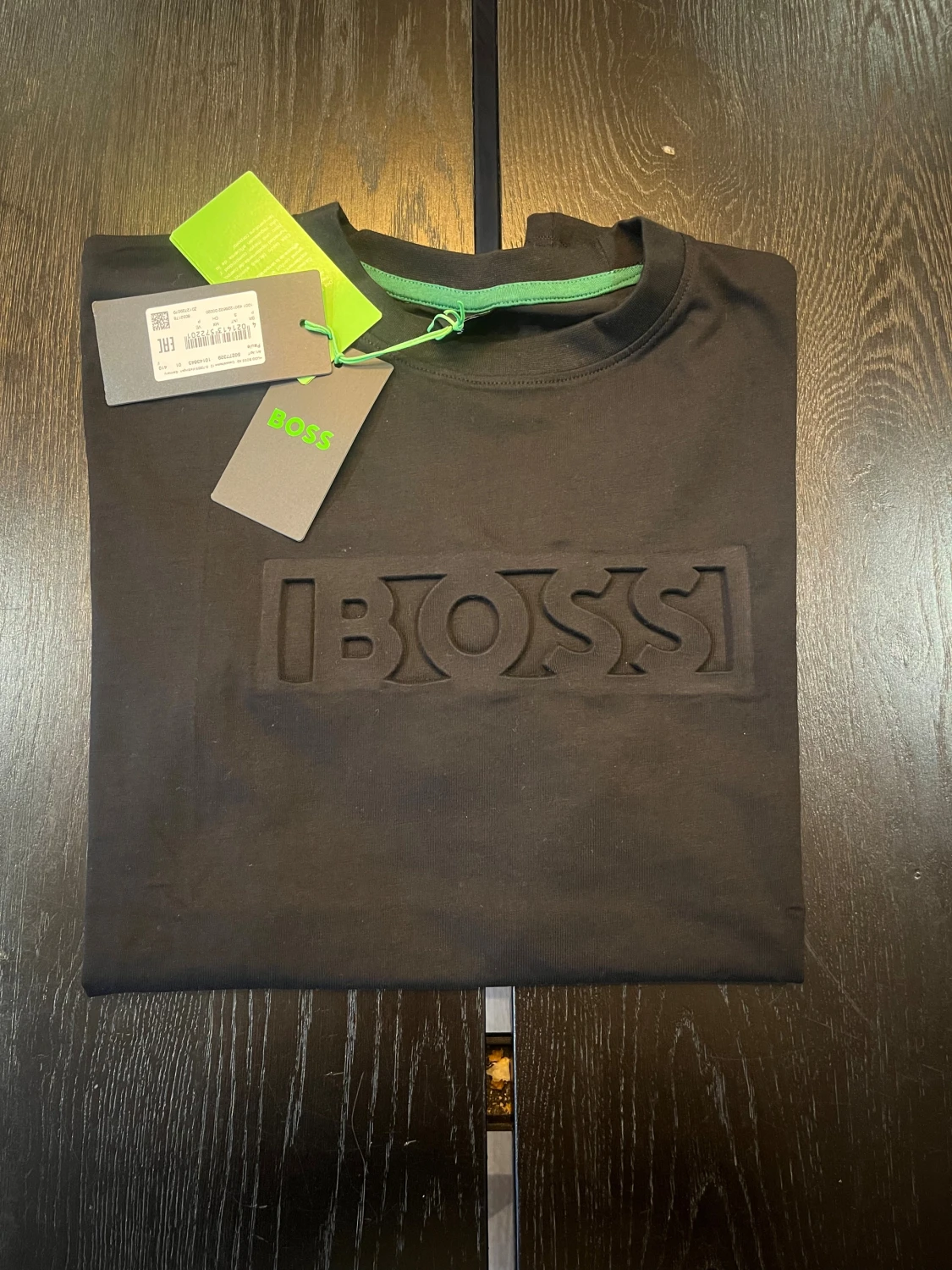 Svart BOSS t-shirt med 3D-logga