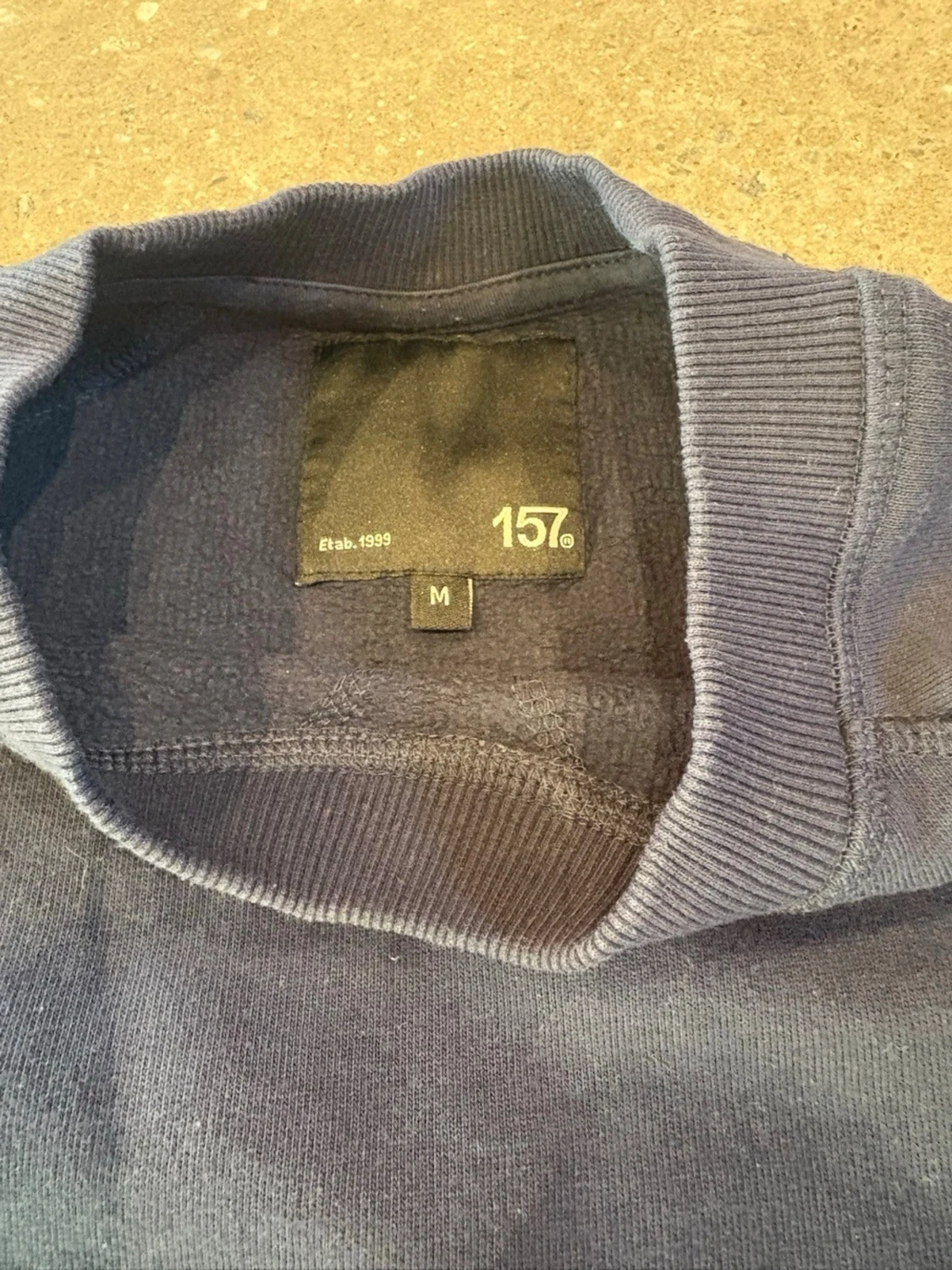 Mörkblå sweatshirt från 157 Denim Makers - 3