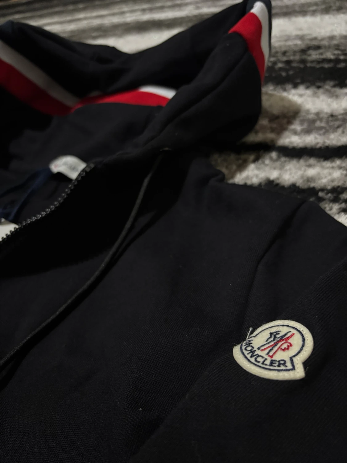 Svart moncler kofta  - 2