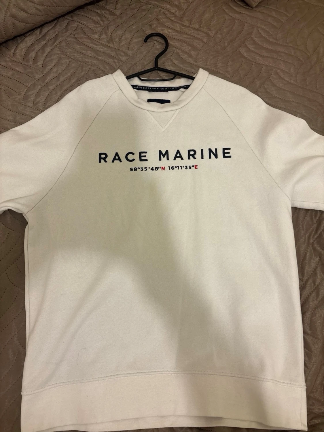 Vit sweatshirt från Race Marine