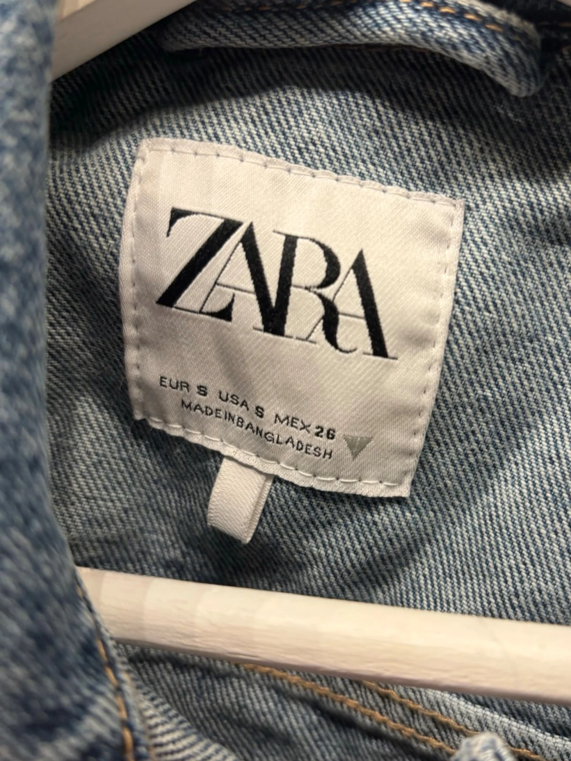 Croppad jeansjacka - 3