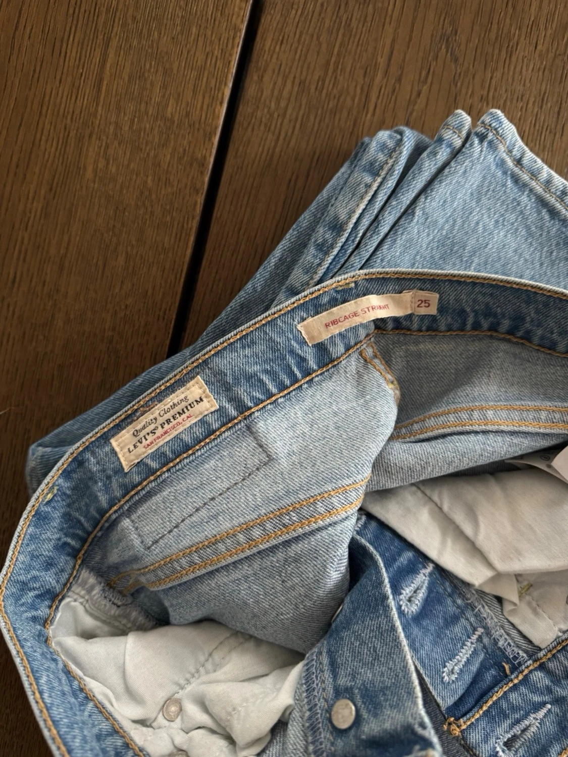 Levi's Ribcage Straight Jeans ljusblå - 1