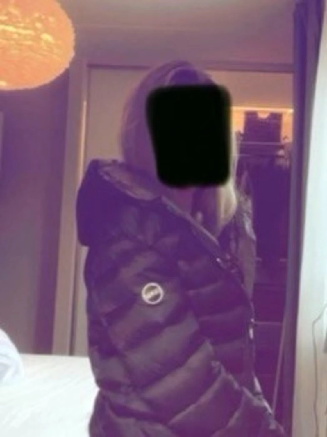 Mörkbrun Colmar pufferjacka med huva - 5