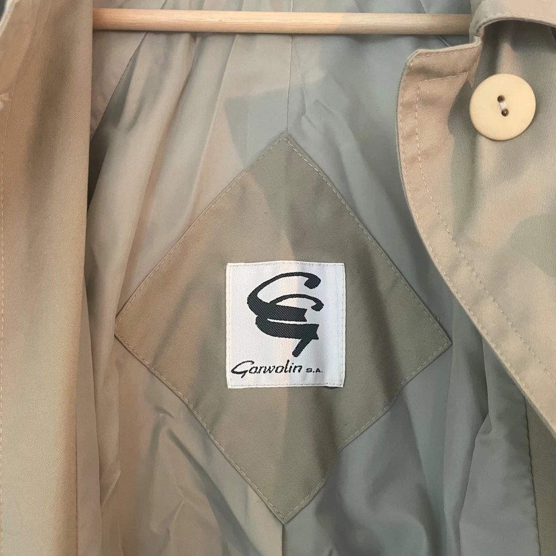 Vintage Cora Garwolin trenchcoat med knappar - 4