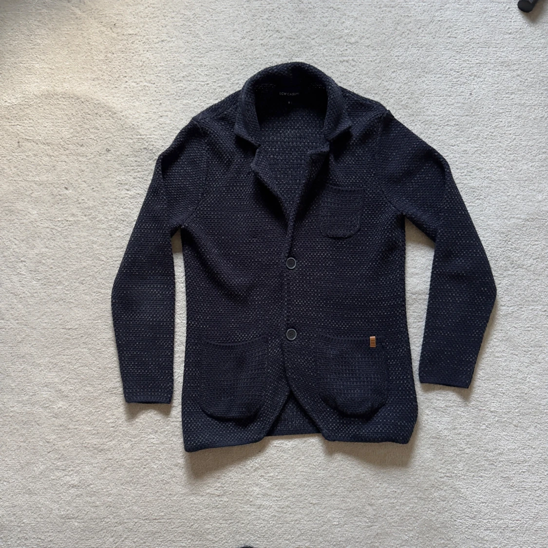 Mörkblå stickad kofta från LCW Casual