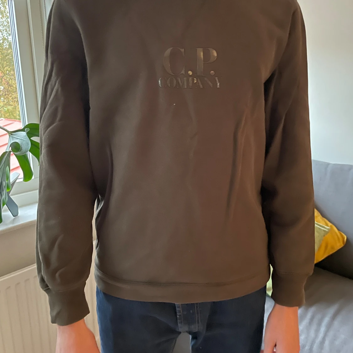Mörkbrun sweatshirt från C.P. Company