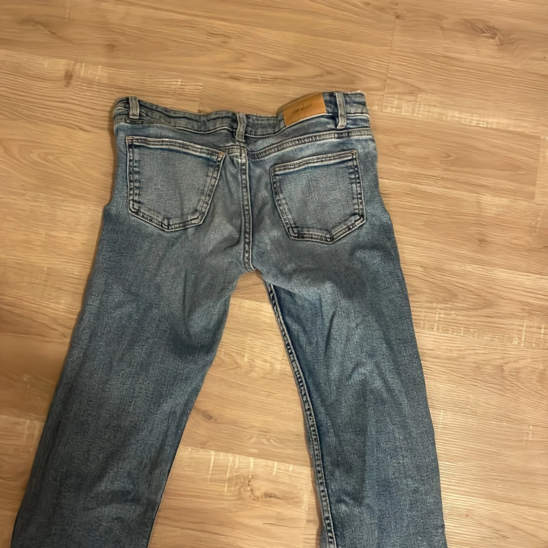 Blå low waist Jeans - 2