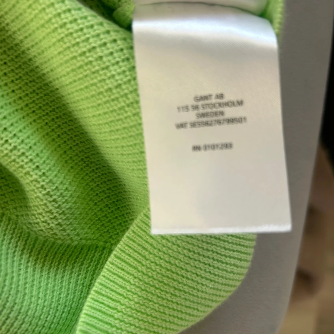 Ljusgrön bomullströja från GANT - 4